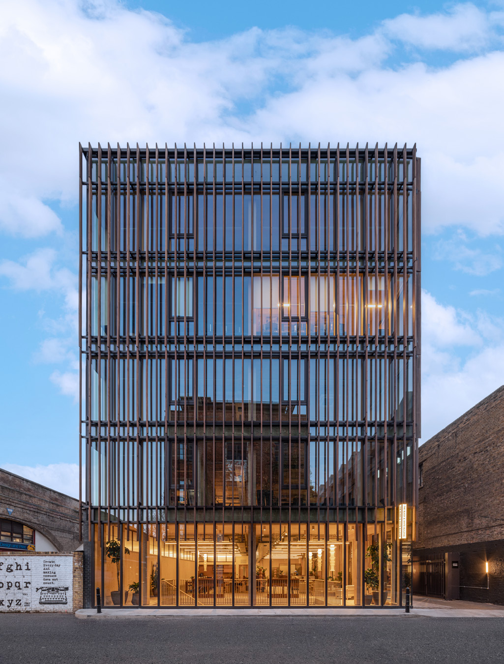 Exterior of The Black & White Building